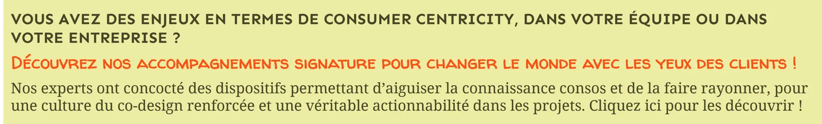 Bandeau texte consumer-centric accompagnement | iasagora